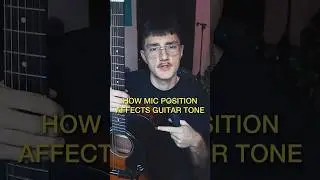 How mic position affects guitar sound #guitar #guitarplayer #acousticguitar #guitarrecording