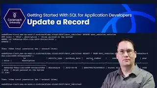 Update a Record - Getting Started With SQL for Application Developers