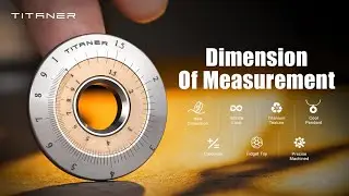 TITANER - Mini Titanium Curve Measure Slide Rule