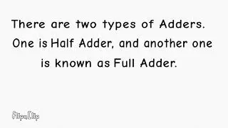 Half Adders and Full Adders Concept in Digital Electronics Animation