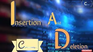 C Program to Insert and Delete an Element in an Array using switch case🔥