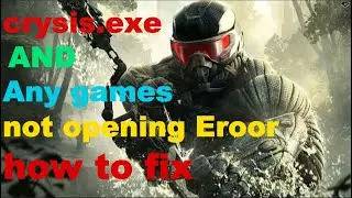 Crysis .exe and any games not opening error how to fix it @Bruhkamas #1ksubscribers