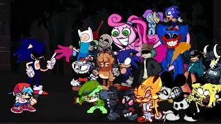 FNF You Can't Run - But Everyone Sings It 🎤 (Different Characters Sing It)VS Sonic.Exe