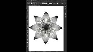 How to Make Flower Line Art In Adobe Illustrator | Speed Art | Arish Graphics