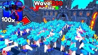 ✨ЗАСПАВНИЛ 100 TITAN FIREWORK MAN в ENDLESS MODE вToilet Tower Defense | Roblox