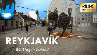 Iceland Walking Tour - Reykjavík [4K]