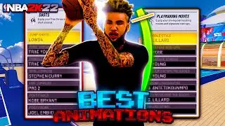 BEST SHOT CREATOR ANIMATIONS + DRIBBLE MOVES! FASTEST DRIBBLE MOVES & SHOOTING ANIMATIONS NBA 2K22!