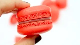 Макарон клубничный / Много нюансов и теории / Strawberry macarons