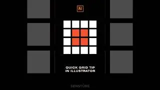 How To Create Grid Quickly In Illustrator #graphicdesign #adobeillustrator #illustrator #ai #shorts