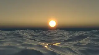 3ds Max Okyanusta Günbatımı