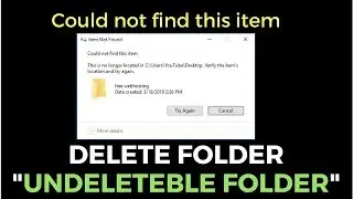 How to : Delete [This is no longer located in Directory] Files