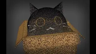 [Godot 4.3 RC3] Pointcloud-ifying Neko in a box