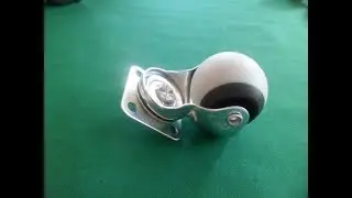 Мебельное колесо шар фланец подшипник d 40 мм серое