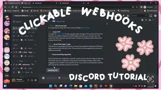 💗 How to make CLICKABLE WEBHOOKS ! | Discord Tutorial