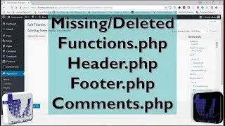 Missing or Deleted Header.php, Functions.php, Footer.php and other .php Theme Files [Urdu/Hindi]