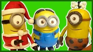 Лепим Миньонов из пластилина. Все серии подряд. Minions in plastiсine.