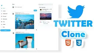 Clone Twitter HTML CSS | Social Media Website