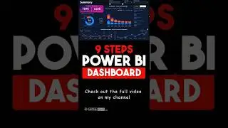 9 steps in Power BI Dashboard designing | #dataanalysis #powerbi #tutorial