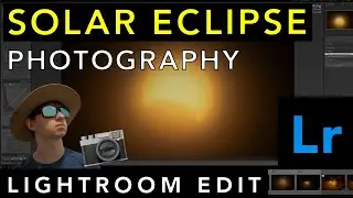Solar Eclipse LIGHTROOM Editing (2023 Annular Eclipse Photos, No Talking, Just Editing)