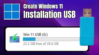 How to Create Windows 11 Installation Media USB ⚡(FREE) 2024