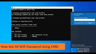 How to See All WiFi Password Using CMD | Windows 10/8/7