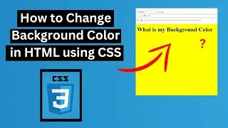 How to Change Background Color in HTML using CSS | Css Tutorial part 3