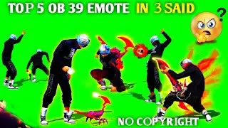 Free fire green screen emote | free fire green screen video | upcoming ob 39 emote | 