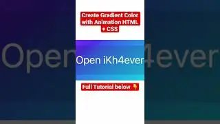 Create Background gradient for button with animation HTML and CSS 