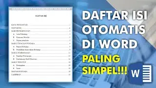 cara membuat daftar isi otomatis di microsoft word