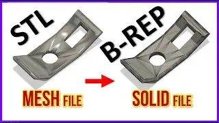 Convert MESH FILE (STL file) to a SOLID FILE (BREP File) | Fusion 360 TUTORIAL [2021] | ItsmadeEZy