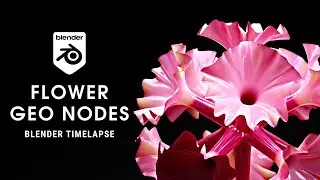 Flowers With Geo Nodes in Blender | Blender Timelapse
