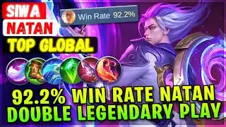 92.2% Win Rate Natan Double Legendary Gameplay [ Top Global Natan ] SIWA - Mobile Legends Build