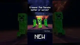 Creeper Rap THEN vs NOW #minecraft