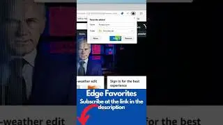 How to Favorite Website in Microsoft Edge #shorts