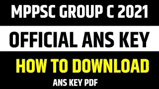 MPSC Group C Official Answer Key 2021 | How to download, MPSC Group C Ans Key PDF