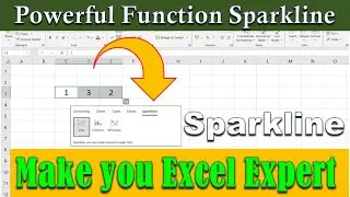 Powerful function sparkline will definitely make you excel expert | most useful excel formulas