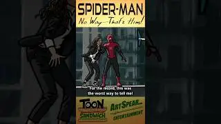 Spider-Man blows it with MJ - TOON SANDWICH #marvel #spiderman #tomholland #zendaya #funny #spoof