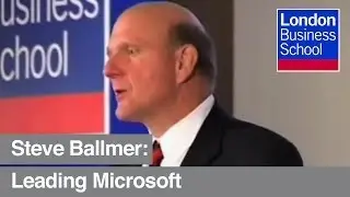 Microsoft's Steve Ballmer leadership talk, Surface demonstration | London Business School