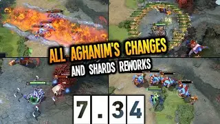 7.34 PATCH  ALL AGHANIMS SCEPTERS + SHARDS CHANGES | Dota 2