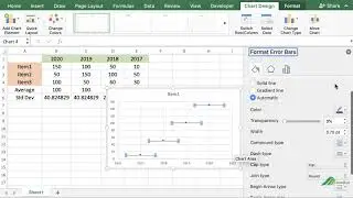 How to Add Horizontal Error Bars In Excel