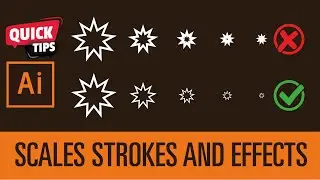 How to Scale Strokes and Effects in Adobe Illustrator