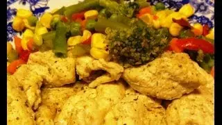 Готовим в пароварке. Куриная грудка с овощами в пароварке