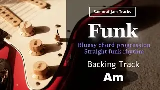 Bluesy Funk Guitar Backing Track in A minor