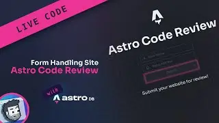 Live Code: Form Submission in Astro