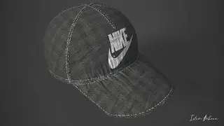 Build Cap Model (1.5X SPEED) - Cinema 4D - Substance Painter - Corona Render