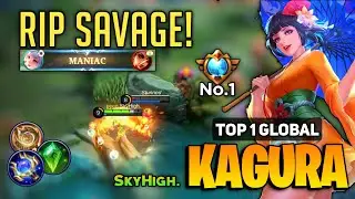 RIP SAVAGE! Midlane Kagura Best Build 2022 [ Top 1 Global Kagura Gameplay ] By SkyHigh - MLBB