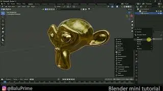 How to add gold material on objects | Blender short tutorial