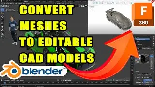 Export 3D models from Blender to Fusion 360 and convert them to CAD models