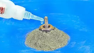 Works Like Magic! Pour Super Glue on Cement and Be Amazed