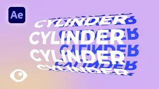 3D Cylinder Repeated Text | Adobe After Effects Tutorial